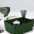 Lidded storage bin for pantry closet shelf cabinet desktop medeium size